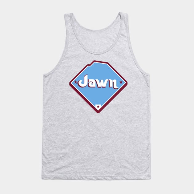 The Baseball Jawn Tank Top by Tailgate Team Tees